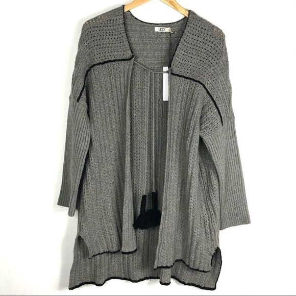 -UGG Riley Long Wool Blend Cardigan NWT M/L - Picture 9 of 16